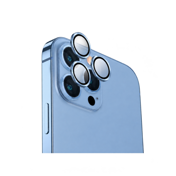 Защитное стекло на камеру Uniq для iPhone 13 Pro/13 Pro Max OPTIX Aluminium