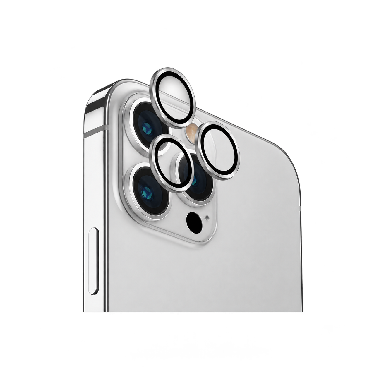 Защитное стекло на камеру Uniq для iPhone 14 Pro/14 Pro Max OPTIX Aluminium