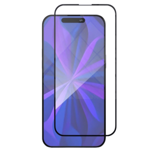 Защитное стекло VLP 2.5D для iPhone 15 (C черной рамкой)
