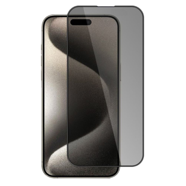 Защитное стекло Gurdini для iPhone 15 Pro (Антишпион)