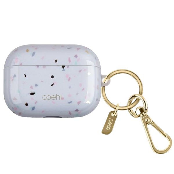 Чехол Uniq для Airpods Pro 2 COEHL Terrazzo Sandstone, с карабином