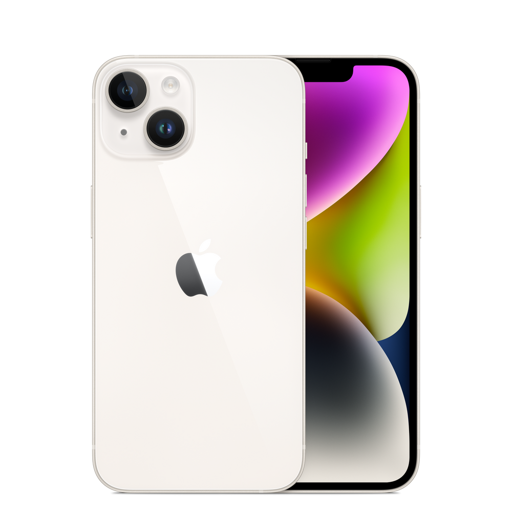 IPhone 14 (без RuStore) — STARLIGHT, 128 гб, 1 sim + E-sim