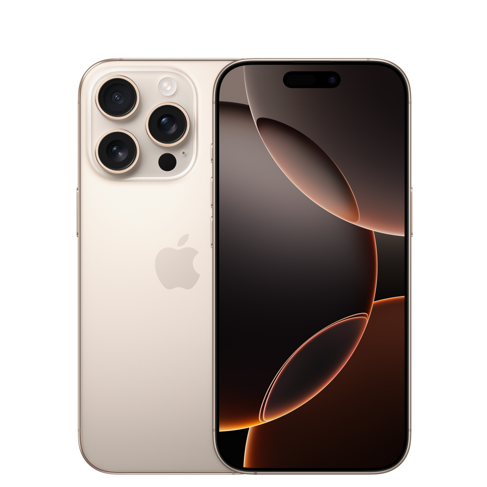 IPhone 16 Pro (без RuStore) — Desert Titanium, 128 гб, 1 sim + E-sim