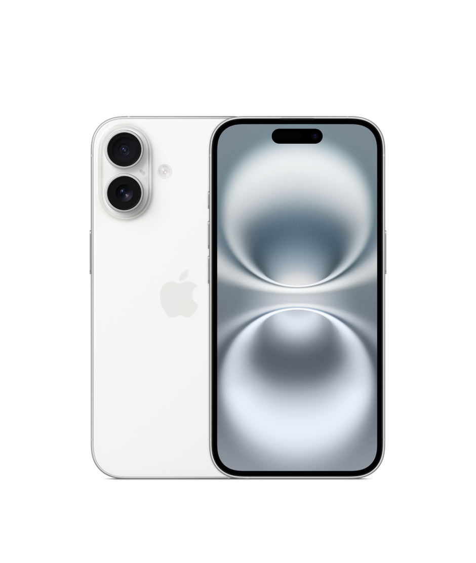 iPhone 16 (без RuStore) — WHITE, 128 гб, 1 sim + E-sim