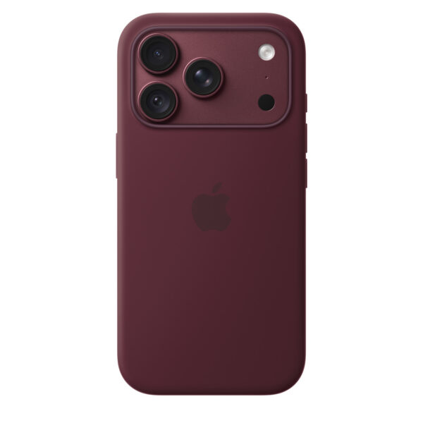 Чехол Apple Silicone Case с MagSafe для iPhone 18 Pro, Burgundy
